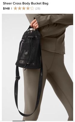 Black Alo Sheer bucket bag