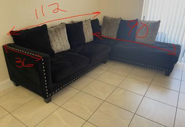 Black sectional