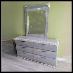 NEW DOUBLE DRESSER WITH MIRROR 🛠️ ASSEMBLED