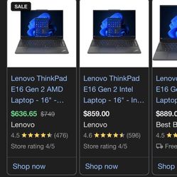 Lenovo ThinkPad E16 Gen 2(1 Terabyte) 