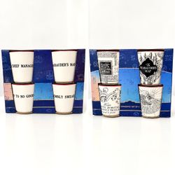 Harry Potter Hogwarts Marauder’s Map Ceramic Mug Set – 4 Piece Gift Set