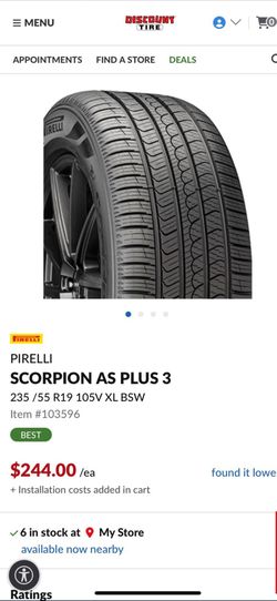 Tires run flats QX50