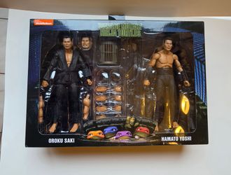NECA TMNT Oroku Saki & Hamato Yoshi Action Figure 2-Pack