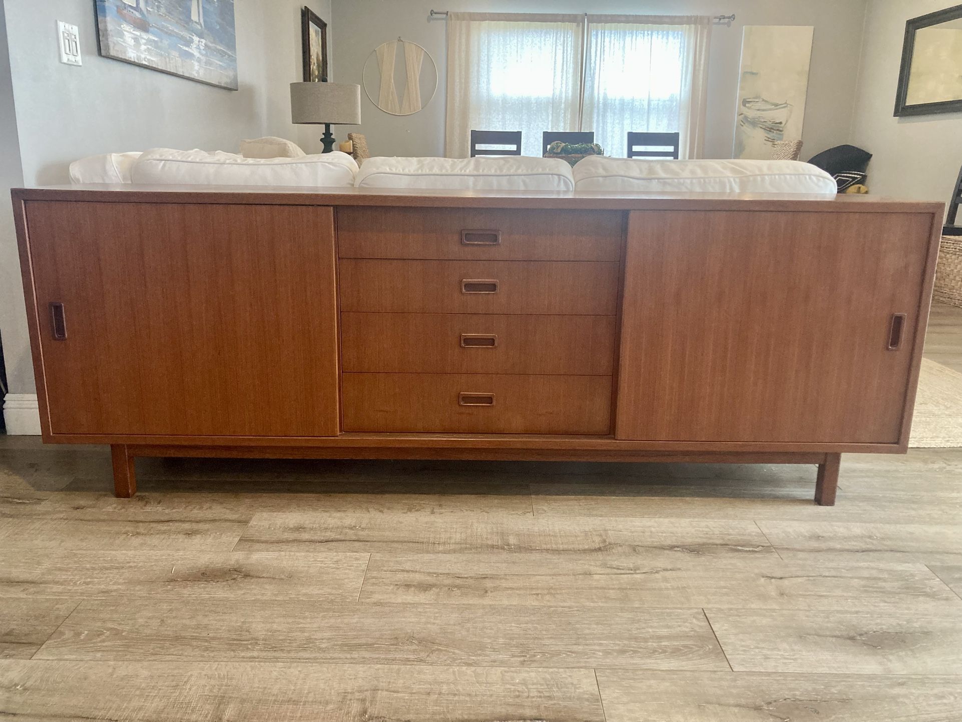 Authentic Danish H.P. Hansen or Falster Teak Midcentury Credenza
