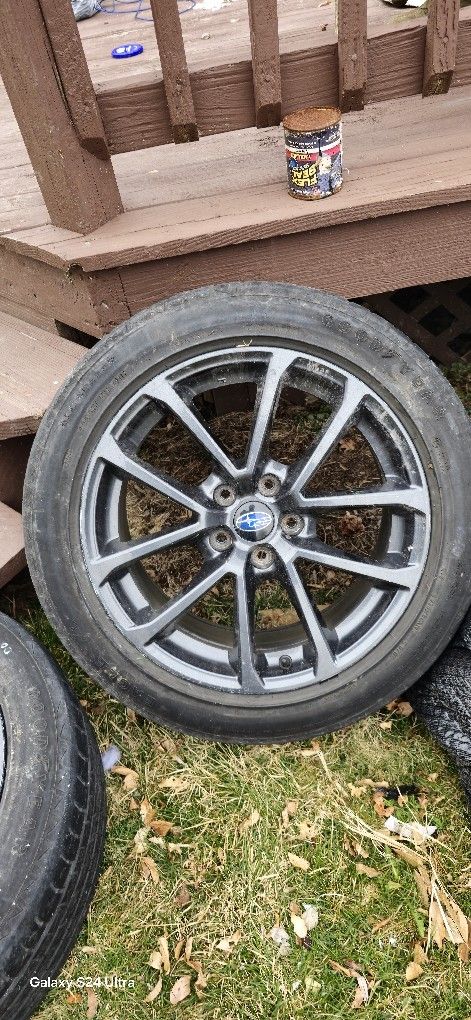 Subaru WRX Rim And Tire