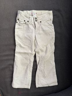 Bonpoint Corduroy Cream Pants - Size 4