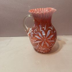 Cranberry Poinsettia pitcher