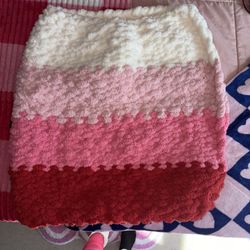 Handmade Pink Ombré Crochet Blanket