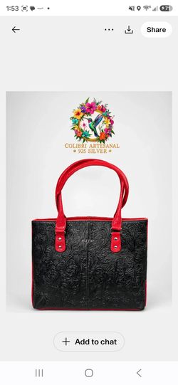 Bolso Artesanal de piel grabada.