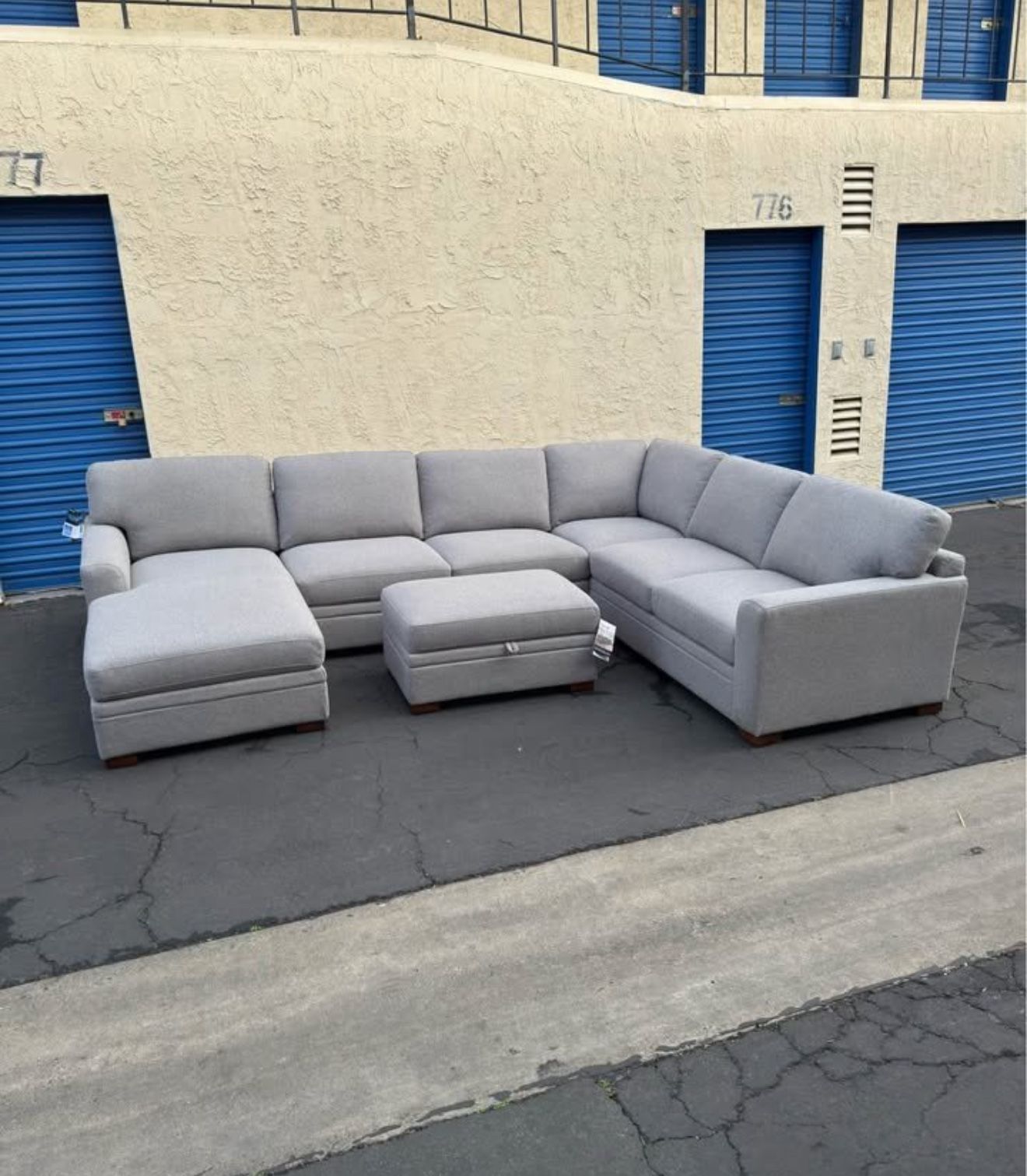 Langdon 4-Piece Fabric Sectional – Brand New with Tags