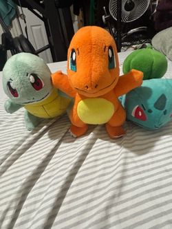 Pokemon Tomy Kanto Starters Plush Set