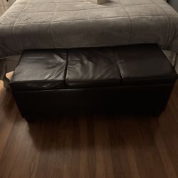 Brown Ottoman With Storage