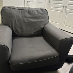 Comfortable Gray Armchair – Great Condition