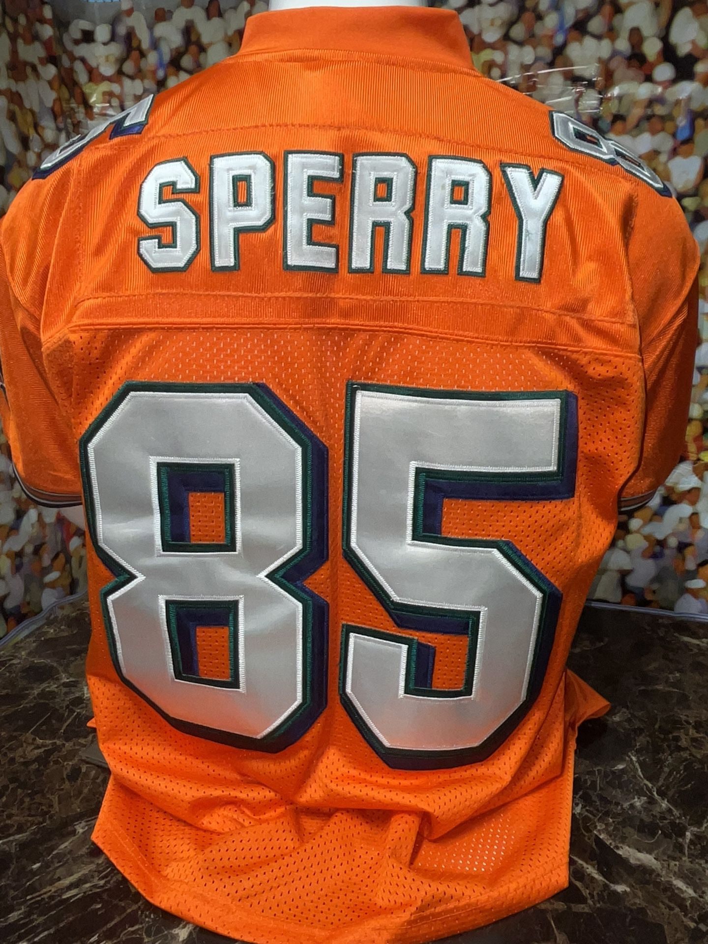 2009 Reebok NFL Miami Dolphins Orange sewn heavyweight jersey # 85 Kory  Sperry XL Size 48 No rips, tears or stains for Sale in Lorton, VA - OfferUp