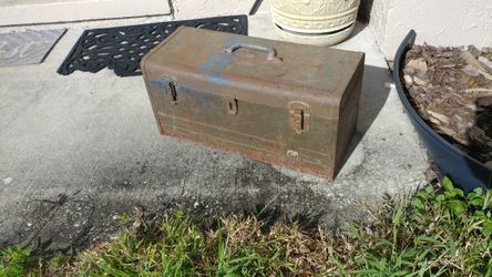 Craftsman grey tool box w inner tray $18 used