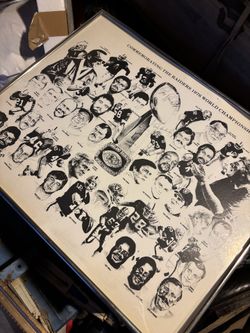 Vintage 1976 OAKLAND RAIDERS PRINT