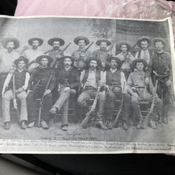 Texas Rangers 1887 Realitos Company D print (good shape)(11”x15”)