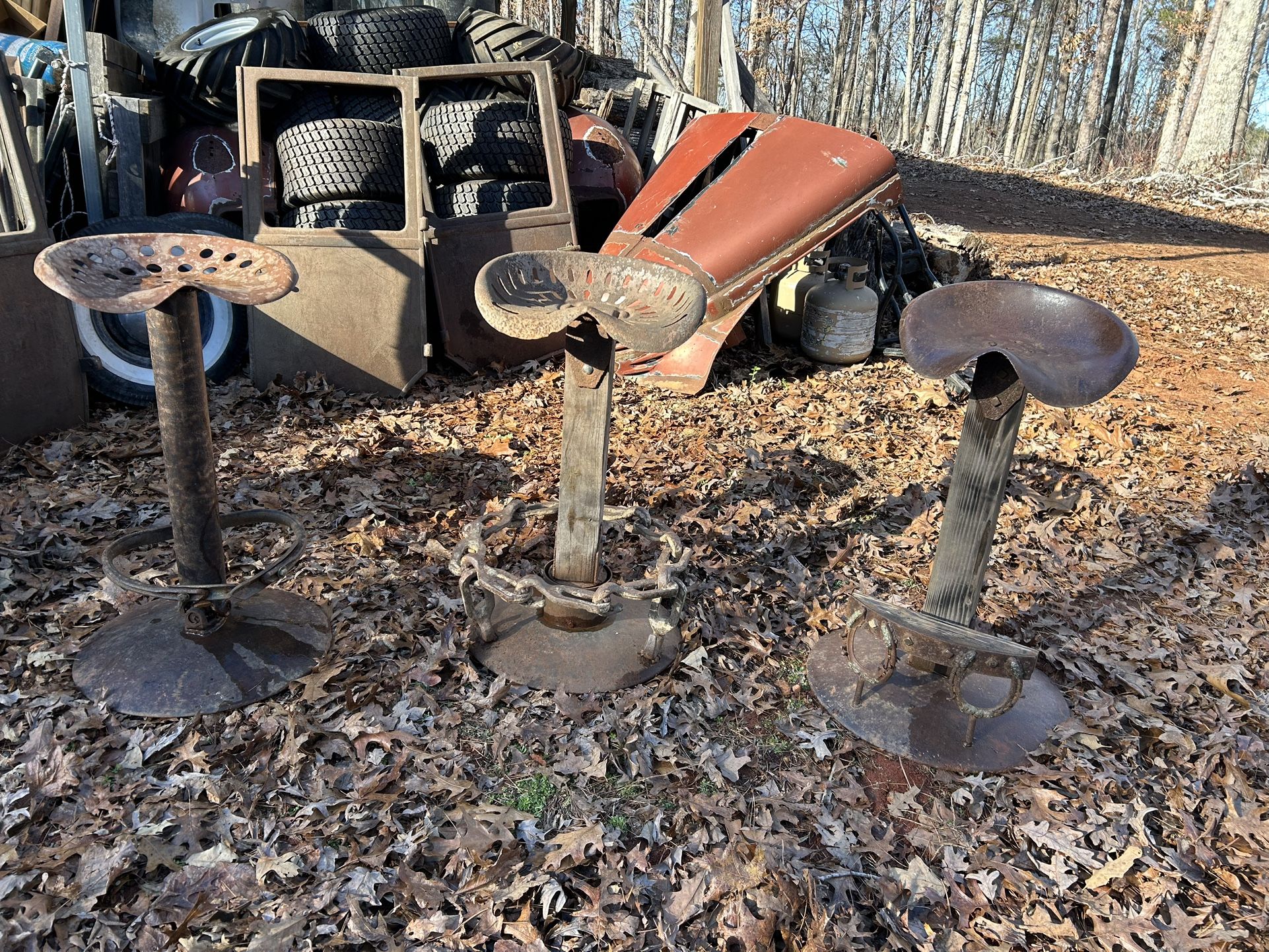 Custom Built Farm Theme Stools