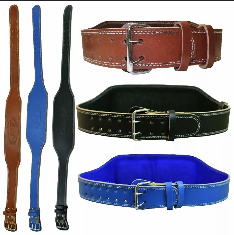 MT IMPORTS original leather gym belt 6” width