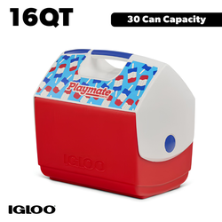 Igloo 16 QT Playmate Elite Ice Chest Cooler, 30 Can Capacity, Popsicle