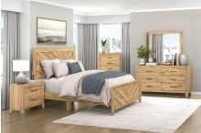 Brand New Bedroom V Groove Collection Light Wood Color