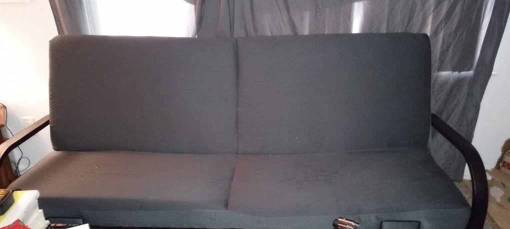 Dark Grey Futon Couch
