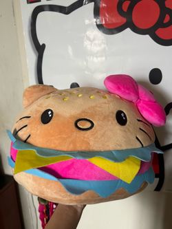 Hello kitty burger plush