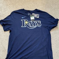Nike Tampa Bay Rays T-Shirt Men’s XL Navy MLB Genuine Merchandise BNWT