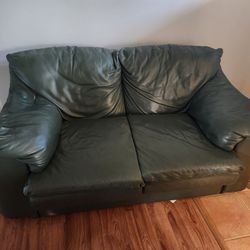 Leather Loveseat