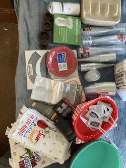 Leftover party supplies