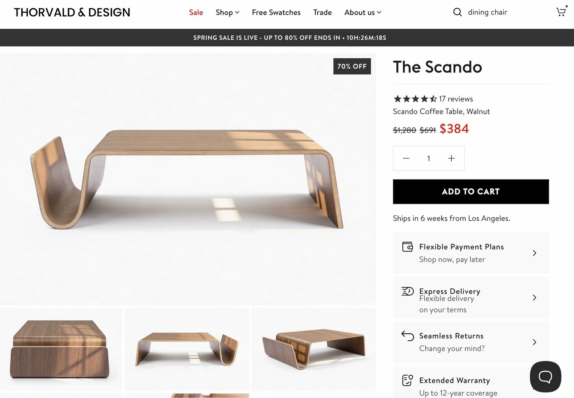 Scandi Coffee Table