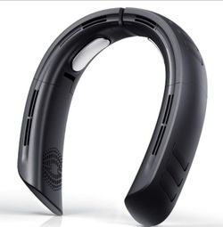 Neck Fan 6000mAh Rechargeable Battery 18Hrs 4 Turbine Motor Powerful 360° Cooling Airflow 3 Speeds