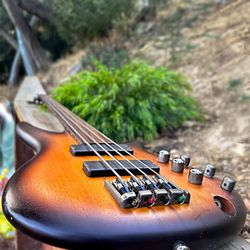 Ibanez SRF700 Fretless Electric Bass 2010s - Brown Burst Flat