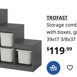 Toy Storage (Black/Brown) Used  (IKEA) 