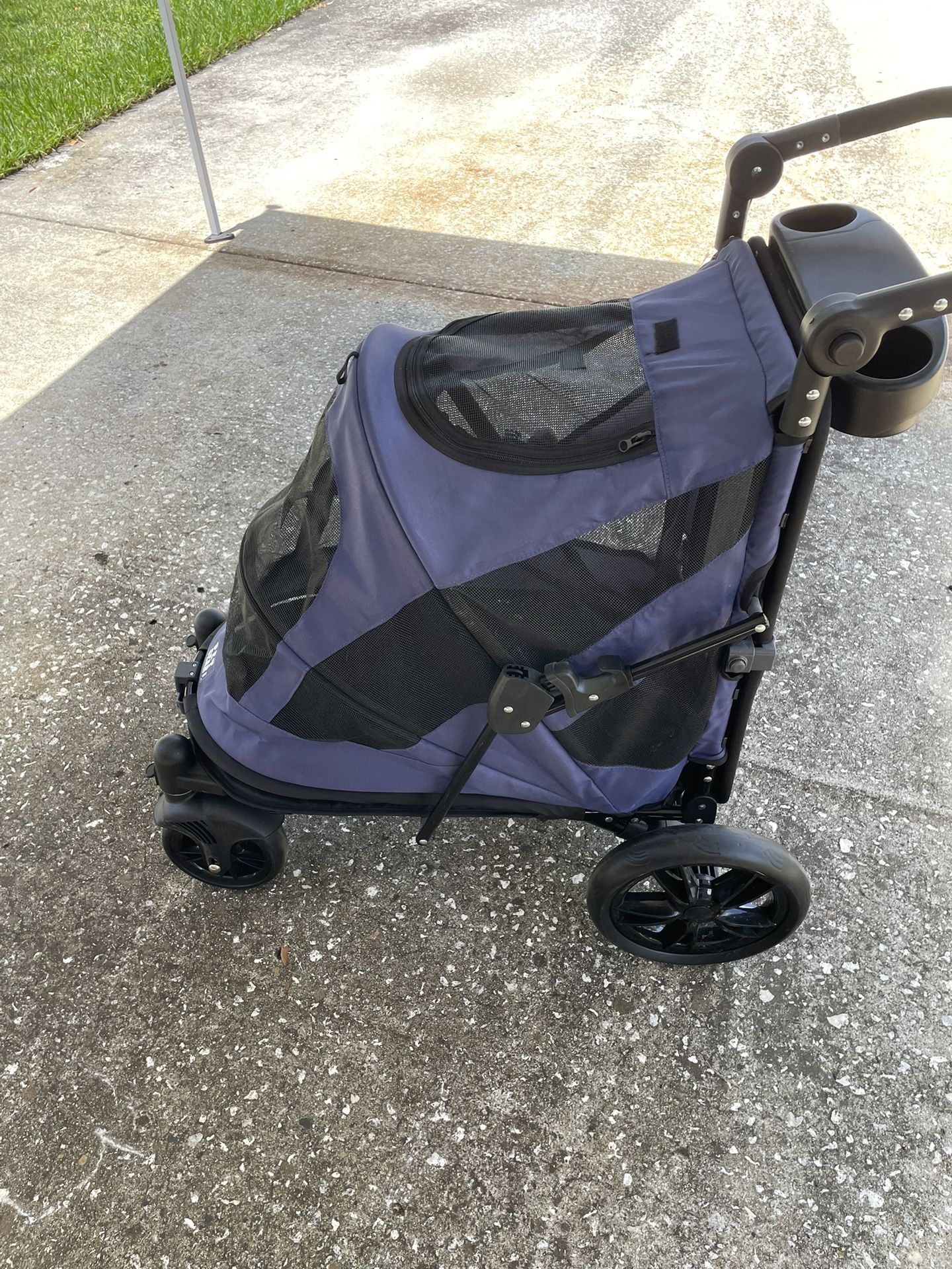 Pedicure Excursion, No Zip, Dog And Cat Stroller Midnight Blue