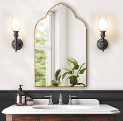 Gold Bathroom Medicine Cabinet with Mirror - 10FZX