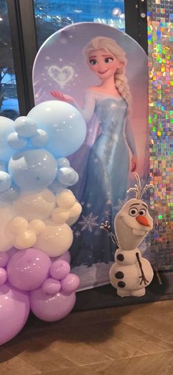 Frozen Elsa Round Backdrop