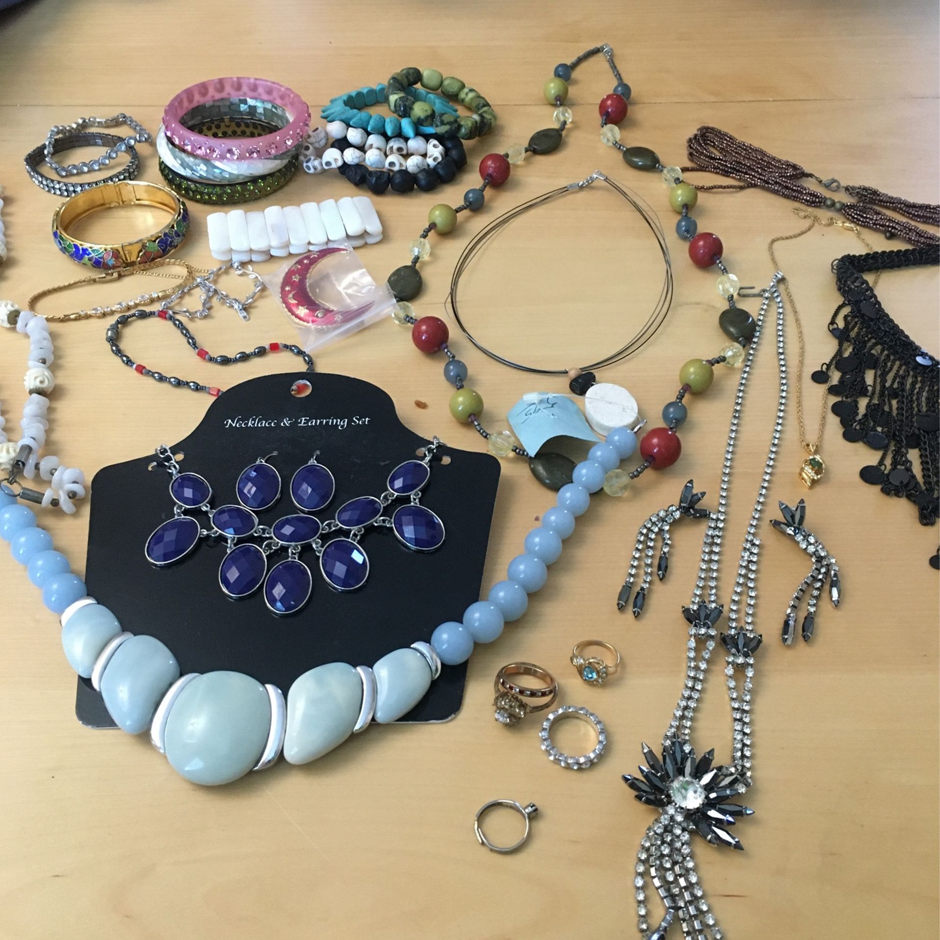 Necklace, Ring, Bracelet, Pin, Earrings $1