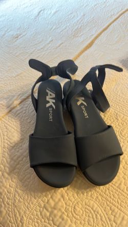 Anne Klein Blue Wedge Sandal
