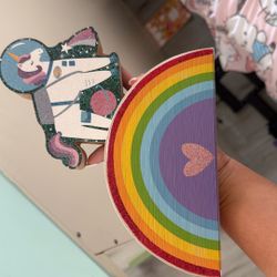 Rainbow And Unicorn Table Decor