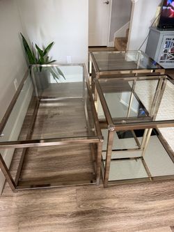Coffee Table + 2 End Tables