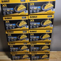 NEW DEWALT POWERSTACK XR 20V 5Ah Battery Power Pack, Batteries for Drill, Saw, Impact Wrench Driver