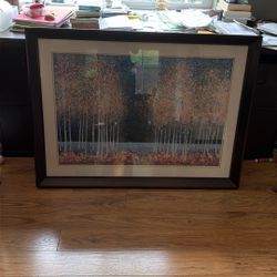 Large Espresso/ Dark Brown Black Frame And Mat