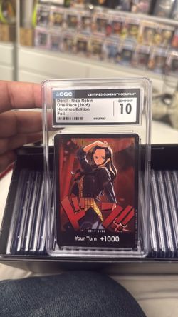 One piece cards graded Cgc 10
