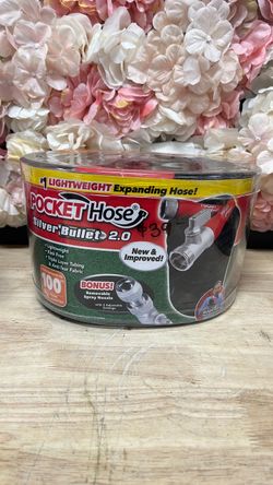 3/4 in. x 100 ft. Expandable Garden Hose with Turbo Shot Nozzle