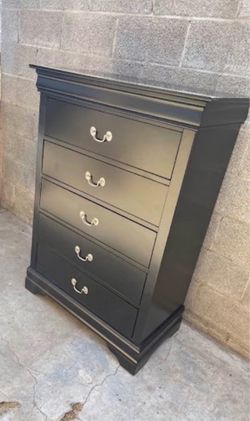Tall Black Dresser