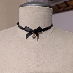 Lovisa Choker Ribbon, Heart Gem Necklace 