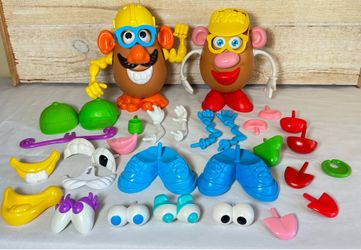 Multi-Gen Mr. & Mrs. Potato Head Lot - Huge 52-Piece Mix & Match Set