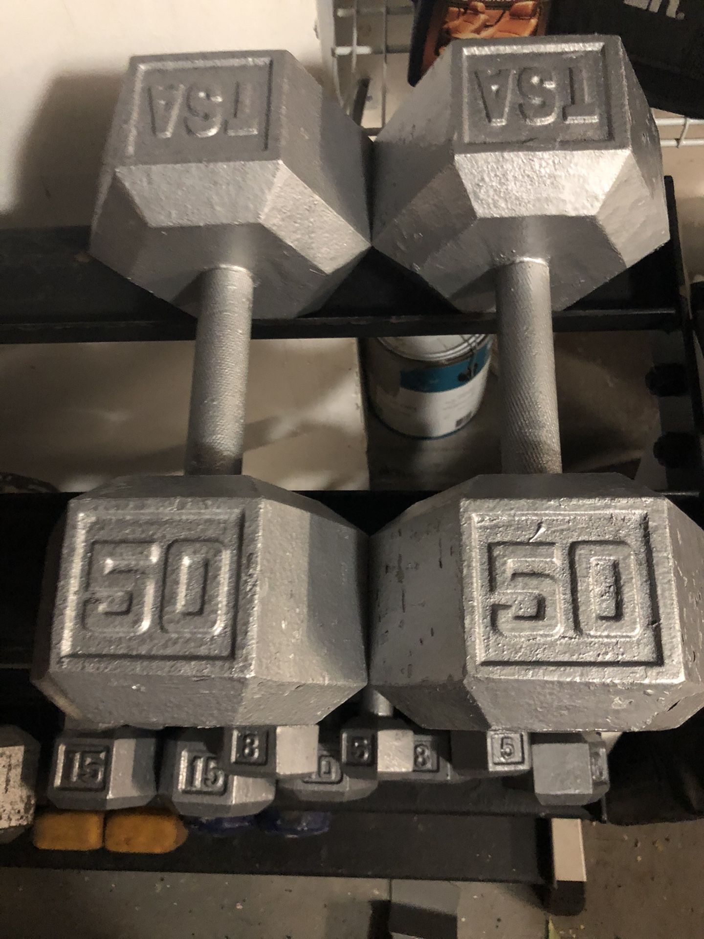 Pair of 50lbs dumbbells