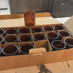 Amber Votive Holders